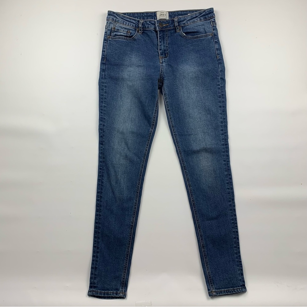 OBEY mid rise skinny jeans women size 28
